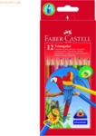 Faber Castell Farbstift Dreikant 12 Farbstifte sortiert im Kartonetui