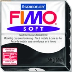 Staedtler Modelliermasse Fimo soft 56g schwarz