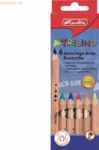 12 x Herlitz Buntstifte Jumbo dreieck unlackierten Zendernholz VE= 6 S