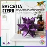 Folia Bascetta Stern - violett transparent &Oslash; 30 cm.