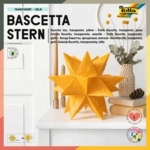 Folia Bascetta Stern - gelb transparent &Oslash; 30 cm.