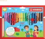 6 x Stabilo Filzstift Cappi mit Kappenring Kartonetui VE=18 St&uuml;ck