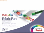 Pentel Stoffmalkreiden VE= 15 Farben