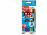 12 x Maped Buntstift Color'Peps Duo Blisterschachtel zweifarbige Stift