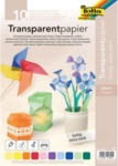 Folia Transparentpapier - sortiert A4 115 g/qm 10 Blatt.