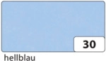 Folia Transparentpapier - 42g 70 x 100 cm gefalzt 25 Bogen hellblau.