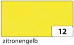 Folia Transparentpapier - 42g 70 x 100 cm gefalzt 25 Bogen zitronengel