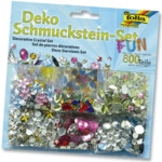 Folia Schmuckstein-Set Fun - ca. 800 Teile Gr&ouml;&szlig;en/Farben sortiert.