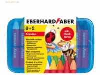 5 x Eberhard Faber Wachskreide dreikant VE=8+2 Stück Plastikbox