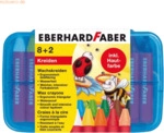 5 x Eberhard Faber Wachskreide dreikant VE=8+2 St&uuml;ck Plastikbox