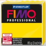 4 x Staedtler Modelliermasse Fimo Professional echtgelb 85g
