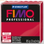 4 x Staedtler Modelliermasse Fimo Professional karmin 85g