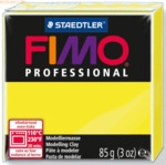 4 x Staedtler Modelliermasse Fimo professional zitronengelb 85g