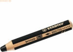 Stabilo Holzfarbstift woody 3 in 1 schwarz