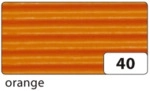 Folia Bastelwellpappe - 50 x 70 cm orange.