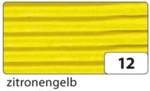 Folia Bastelwellpappe - 50 x 70 cm zitronengelb.