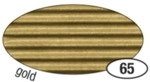 Folia Bastelwellpappe - 50 x 70 cm gold.