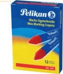 Pelikan Wachs-Signierkreide 772/12 rot VE=12 St&uuml;ck