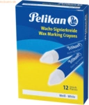 Pelikan Wachs-Signierkreide 772/12 wei&szlig; VE=12 St&uuml;ck