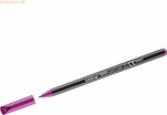 5 x Edding Fasermaler edding 1200 colourpen 1mm rot-violett