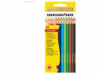 6 x Eberhard Faber Buntstifte hexagonal VE=24 Farben