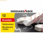 Eberhard Faber Wandtafelkreide L&auml;nge 90mm VE=12 St&uuml;ck wei&szlig;