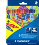 10 x Staedtler Fasermaler Noris Club Kartonetui mit 24 Farben