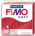 6 x Staedtler Modelliermasse Fimo soft Christmas red 57g