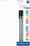 10 x Staedtler Feinschreiber triplus fineliner 0,3mm schwarz 2 St&uuml;ck