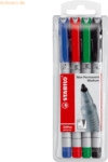 Stabilo Folienstift mittel non-permanent VE=4 St&uuml;ck