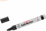6 x Herlitz Permanentmarker 1-5mm schwarz VE=10 St&uuml;ck