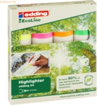 Edding Textmarker Highlighter edding 24 sortiert VE=4 Keilspitze