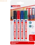 Edding Permanentmarker edding 3000 nachf&uuml;llbar 1,5-3mm schwarz, rot, b