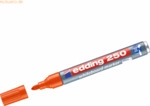 10 x Edding Whiteboardmarker edding 250 nachf&uuml;llbar 1,5-3mm orange