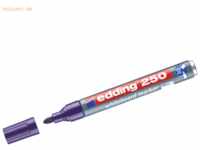 10 x Edding Whiteboardmarker edding 250 nachfüllbar 1,5-3mm violett