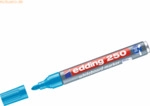 10 x Edding Whiteboardmarker edding 250 nachf&uuml;llbar 1,5-3mm hellblau