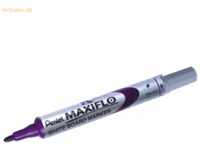 12 x Pentel Whiteboardmarker Maxiflo 2mm Rundspitze violett