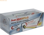Pentel Whiteboardmarker Maxiflo 2mm Rundspitze 4 Farben