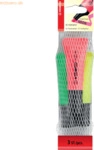 10 x Stabilo Textmarker Neon sortiert Netz mit 3 Stiften