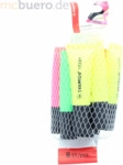 10 x Stabilo Textmarker Neon sortiert Netz mit 8 Stiften
