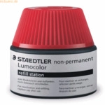 Staedtler Nachf&uuml;lltinte Lumocolor nonpermanent rot