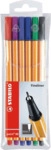 Stabilo Fineliner point 88 Etui mit 6 Stiften