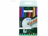 Faber Castell CD-Marker Multimark wasserfest ca. 0,6 mm 8 Farben Etui