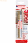 10 x Edding Glanzlack-Marker edding 751 1-2mm gold, silber VE=2 St&uuml;ck