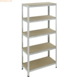 pro-bau-tec Schwerlastregal 10077 180x90x40cm 5 B&ouml;den 175kg