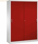 CP Werkzeugschrank 215900S10098 8 B&ouml;den 1950x1600x500mm lichtgrau/rubi