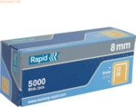 Rapid Tackerklammern Nr. 13 4mm verzinkt VE=5000 St&uuml;ck