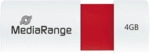 MediaRange USB-Speicherstick rot 4GB.