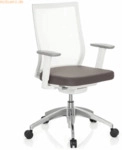 HJH B&uuml;rostuhl ASPEN WHITE 657630 grau/wei&szlig;