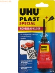 6 x Uhu Kunststoffkleber / Modellbaukleber Plast Spezial Flasche 30g